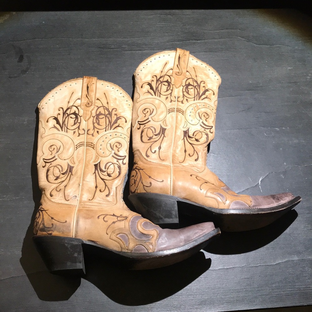 Tan/Brown leather boots by Sterling River